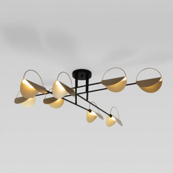 Люстра Eurosvet Grazia 70148/8 черный/золото