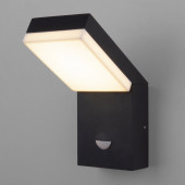 Уличный светильник Elektrostandard 1541 TECHNO LED с датчиком движения Чёрный