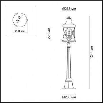 Уличный светильник Odeon Light Sation 4045/3F-1
