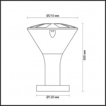 Уличный светильник Odeon Light Lenar 4046/1B-1