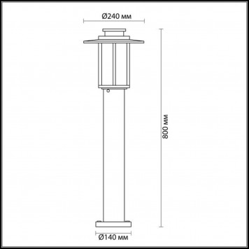 Уличный светильник Odeon Light Mito 4047/1F-1