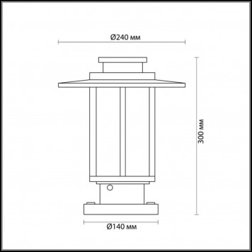 Уличный светильник Odeon Light Mito 4047/1B-1