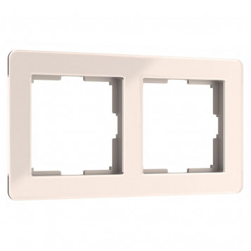 Рамка Acrylic на 2 поста (айвори) Werkel W0022743