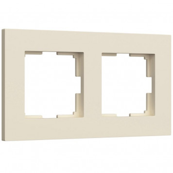 Рамка на 2 поста Slab (айвори матовый) Werkel W0022962