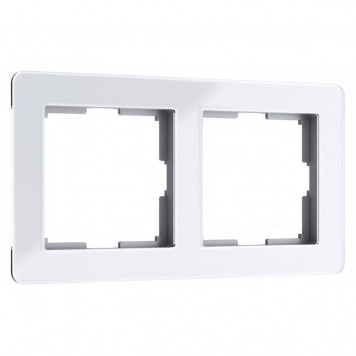 Рамка Acrylic на 2 поста (белый) Werkel W0022701