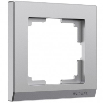 Рамка на 1 пост Stark (серебряный матовый) Werkel W0011865