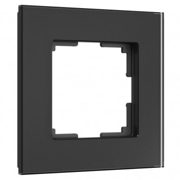 Рамка на 1 пост Senso (черный, стекло soft-touch) Werkel W0013108