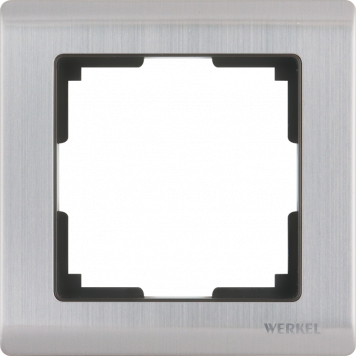 Рамка Metallic на 1 пост (глянцевый никель) Werkel W0011602