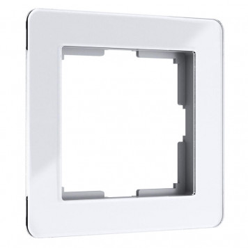 Рамка Acrylic на 1 пост (белый) Werkel W0012701