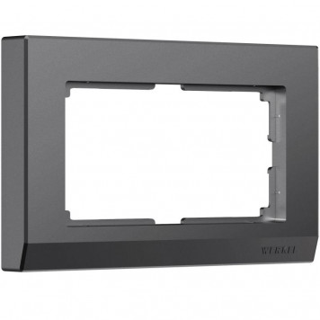 Рамка для двойной розетки Stark (графит матовый) Werkel W0081864