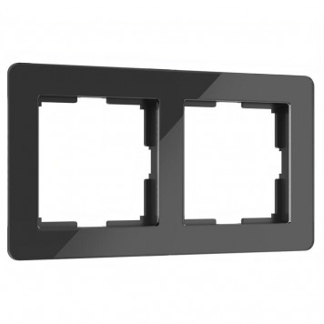 Рамка Acrylic на 2 поста (черный) Werkel W0022708