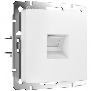 Розетка Ethernet RJ-45 (белый матовый) Werkel W1181061