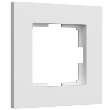 Рамка на 1 пост Slab (белый матовый) Werkel W0012961