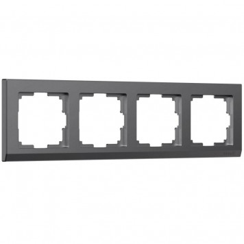 Рамка на 4 поста Stark (графит матовый) Werkel W0041864