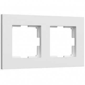 Рамка на 2 поста Slab (белый матовый) Werkel W0022961