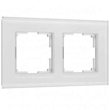 Рамка на 2 поста Senso (белый, стекло soft-touch) Werkel W0023101