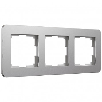 Рамка Platinum на 3 поста (алюминий) Werkel W0032606