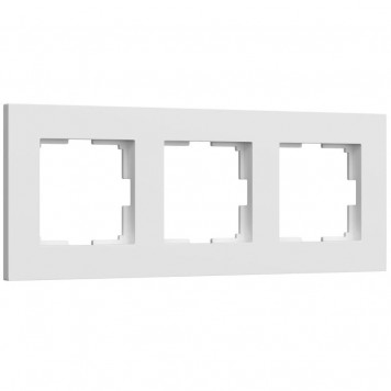 Рамка на 3 поста Slab (белый матовый) Werkel W0032961