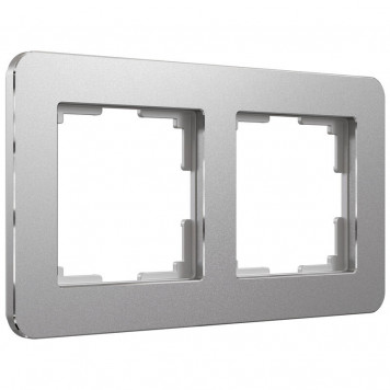 Рамка Platinum на 2 поста (алюминий) Werkel W0022606