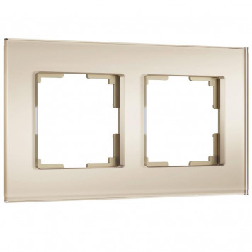 Рамка на 2 поста Senso (шампань, стекло soft-touch) Werkel W0023111
