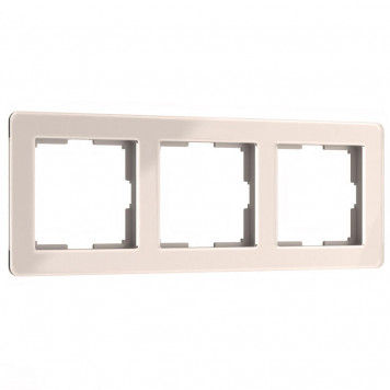 Рамка Acrylic на 3 поста (айвори) Werkel W0032743